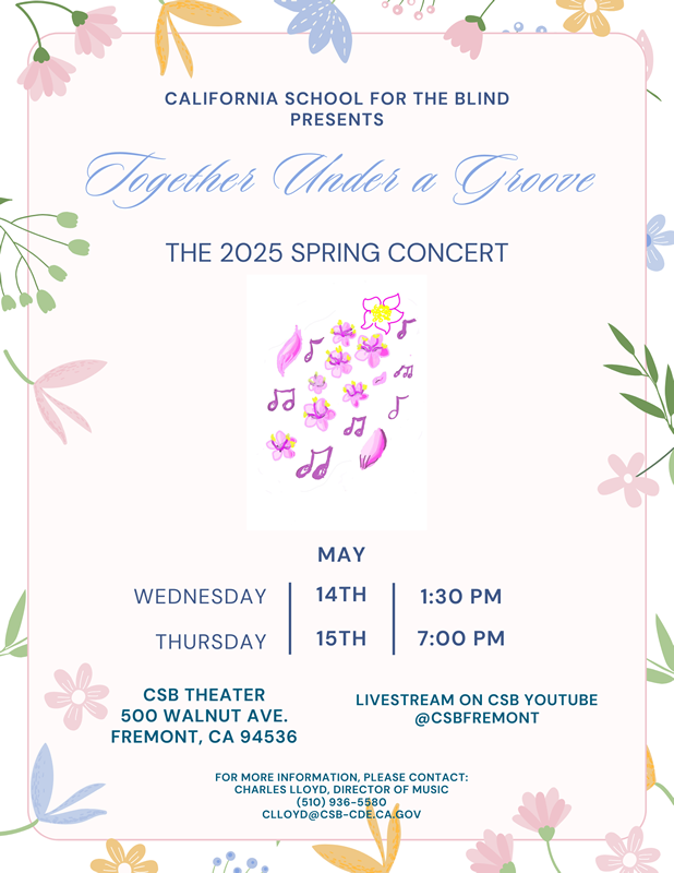 CSB Spring Concert 2025 Spring Concert Invitation 2025