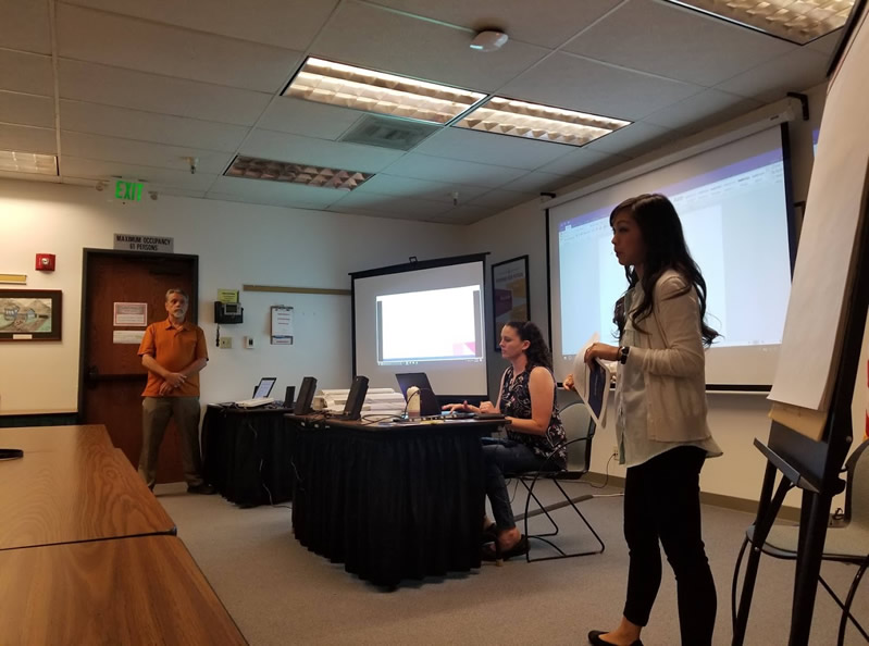CSB's Assistive Technology staff, providing a presentation for Santa Clara County staff.