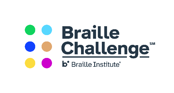 Official logo of the Braille Institute's Braille Challenge program