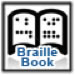 Icon displays an open braille book with the text - Braille book.