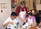 Eye Ball Classes Francey, Mark, Heather painting models.