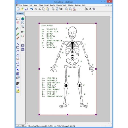 Tactile Graphics Software Compatible with Various Embossers